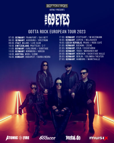 The 69 Eyes “Gotta Rock” European Tour